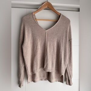 ARITZIA TALULA BABATON Shawl Neck Chunky Sweater
